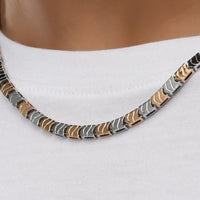 Wave Cut Dual Tone Chain