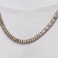 Curved Link Dual Tone Chain