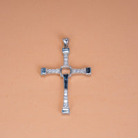 Stone-Set Cross Pendant